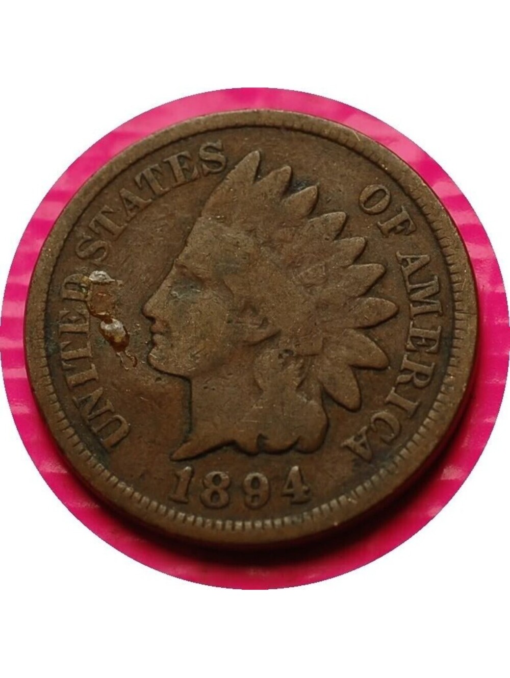 W427 1894 Indian Head Cent Penny 1c - Check Out Our Store old coin money collect